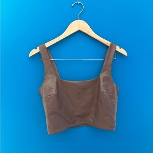 {Express} Brown Crop Top women's size M